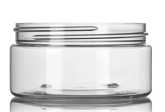 8oz Clear PET Single Wall Jar 89-400 - Rock Bottom Bottles / Packaging Company LLC