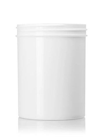8oz White PP Single Wall Jar 70-400 Neck Finish - CASED 175 - Rock Bottom Bottles / Packaging Company LLC