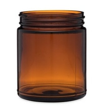 9oz Amber Glass Jar 70-400 Neck - Pallet 3840 - Rock Bottom Bottles / Packaging Company LLC