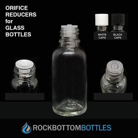 Orifice Reducers / Plastic Inserts for Glass Bottles - Rock Bottom Bottles / Packaging Company LLC