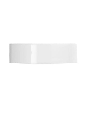 White PP 38-400 smooth skirt lid with unprinted pressure sensitive (PS) liner CASED 1400 - Rock Bottom Bottles / Packaging Company LLC